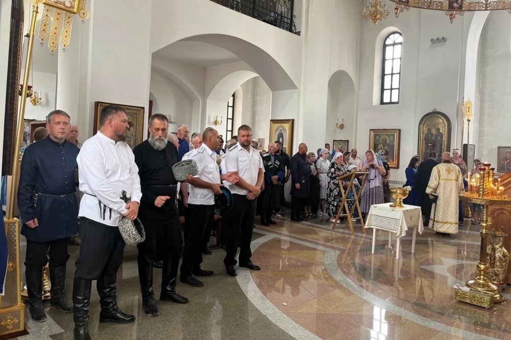    В храме Рождества Христова в станице Наурской прошёл молебен. Фото: Ставропольское окружное казачье общество