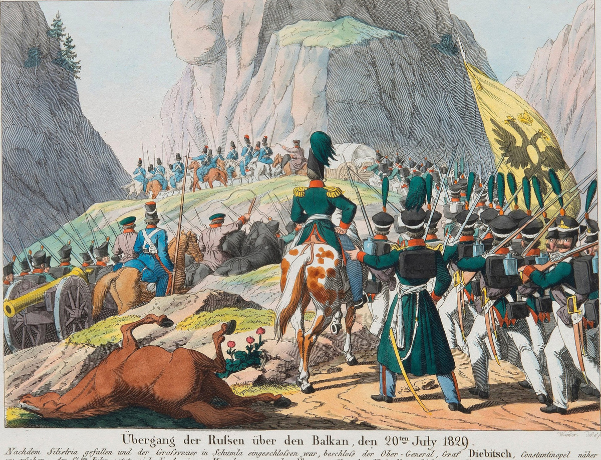 Переход русской армии через Балканский хребет, 1829 год 