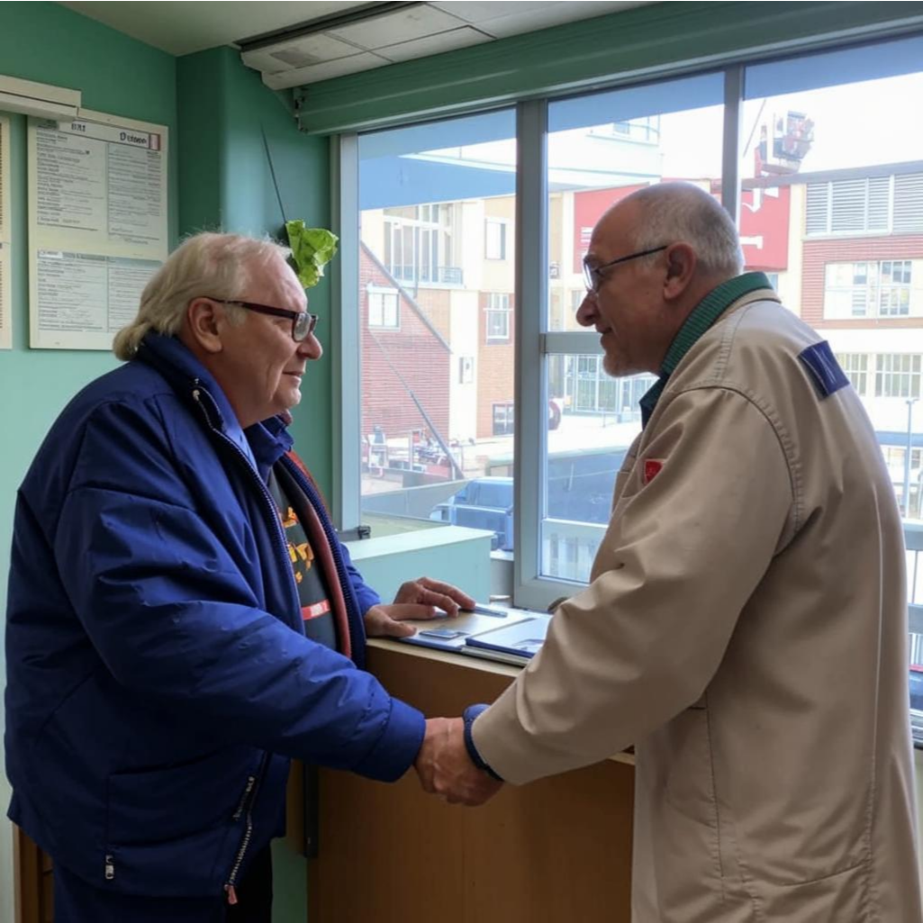 Пенсионер на приёме у врача