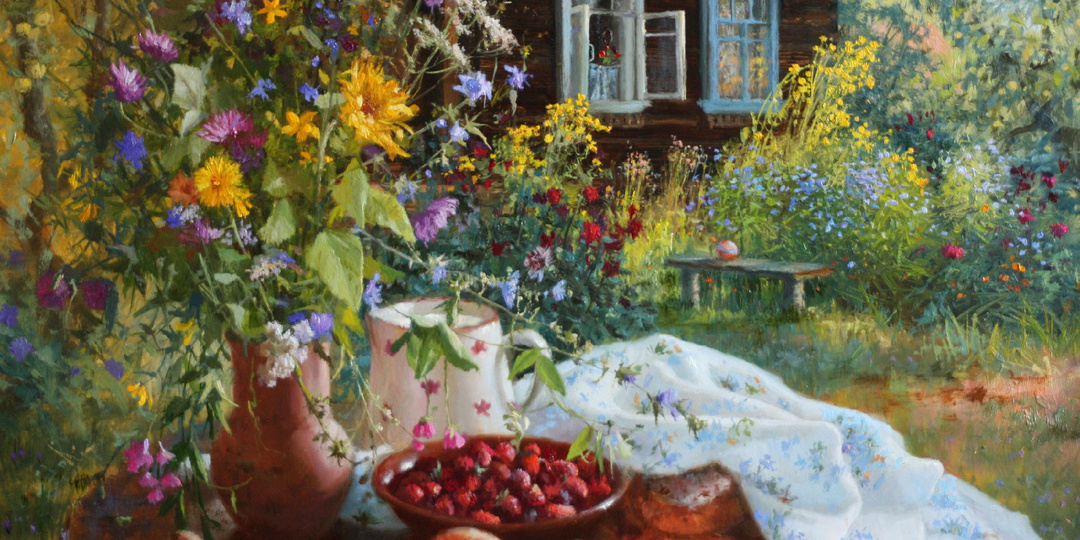 Окунемся в лето | Живая живопись Владимира Жданова