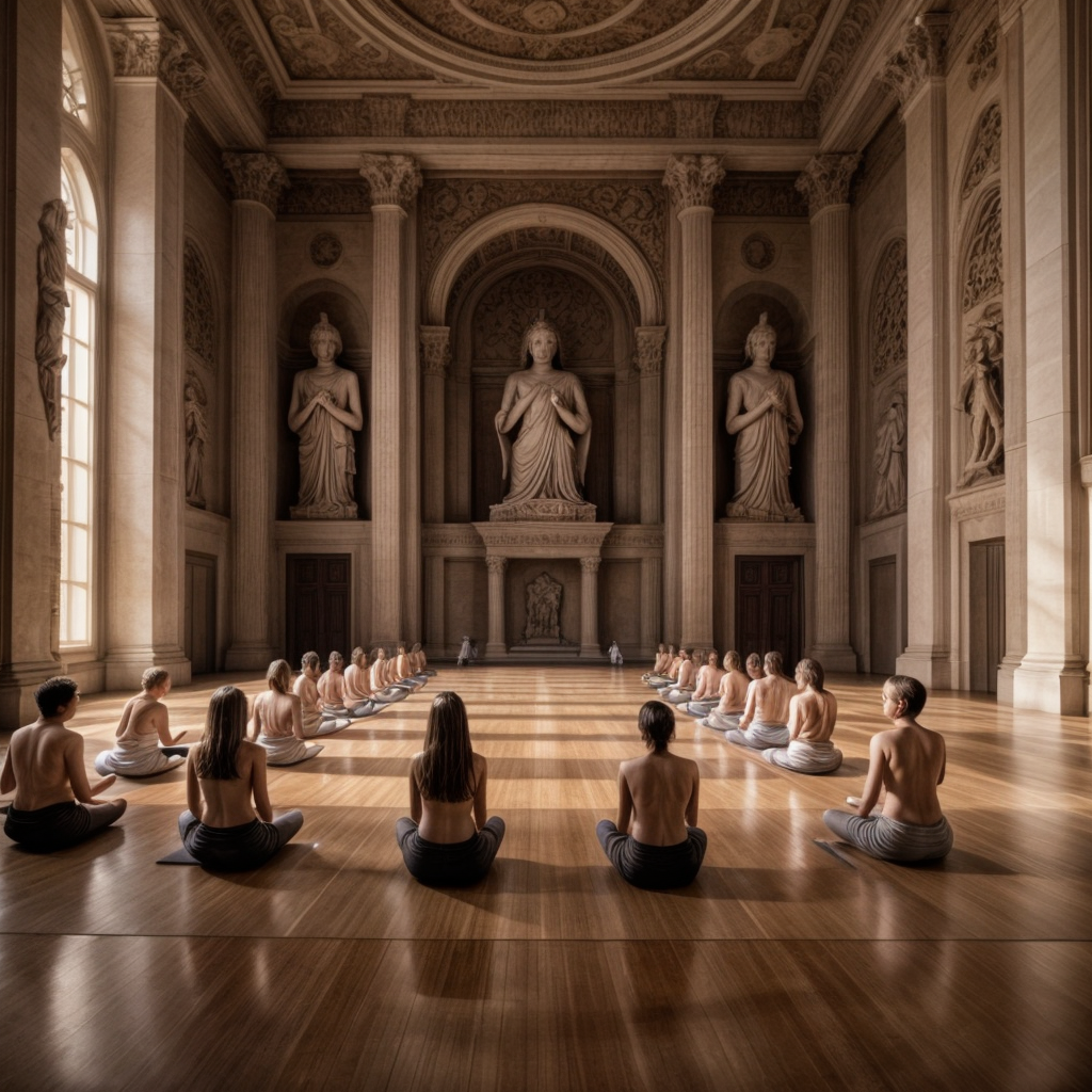 Групповая медитация - нейрокартинка