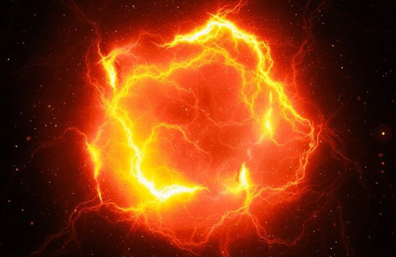 Это суперкомпьютерное моделирование показывает одно из самых жестоких событий во Вселенной: пара нейтронных звезд сталкивается, сливается и образует черную дыру. Предоставлено: Центром космических полетов имени Годдарда НАСА.