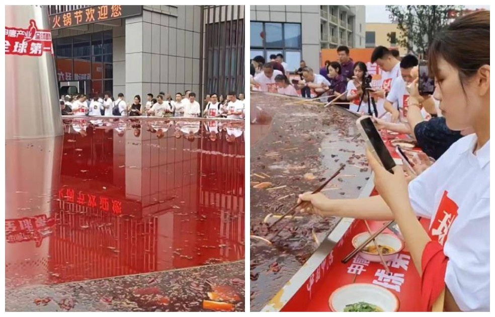 Обед по-китайски: 1000 человек поели из одной тарелки | Fishki.Net | Дзен