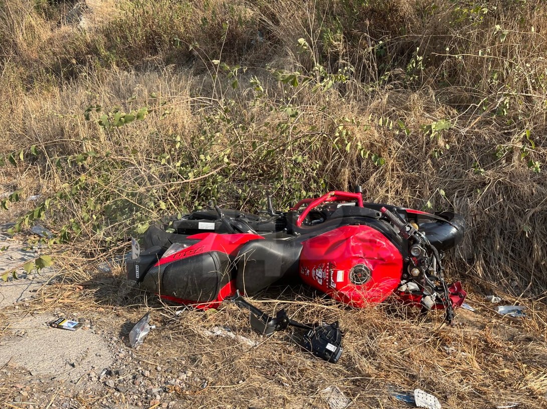 разбитый мотоцикл МотоТани