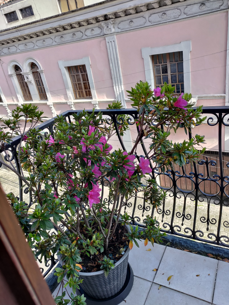 Балкон был на кухне.