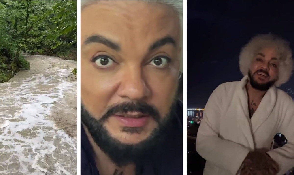 Филипп Киркоров во время съемок новой ленты «Братья» застрял в горах Сочи и не мог спуститься. Фото: социальные сети. 