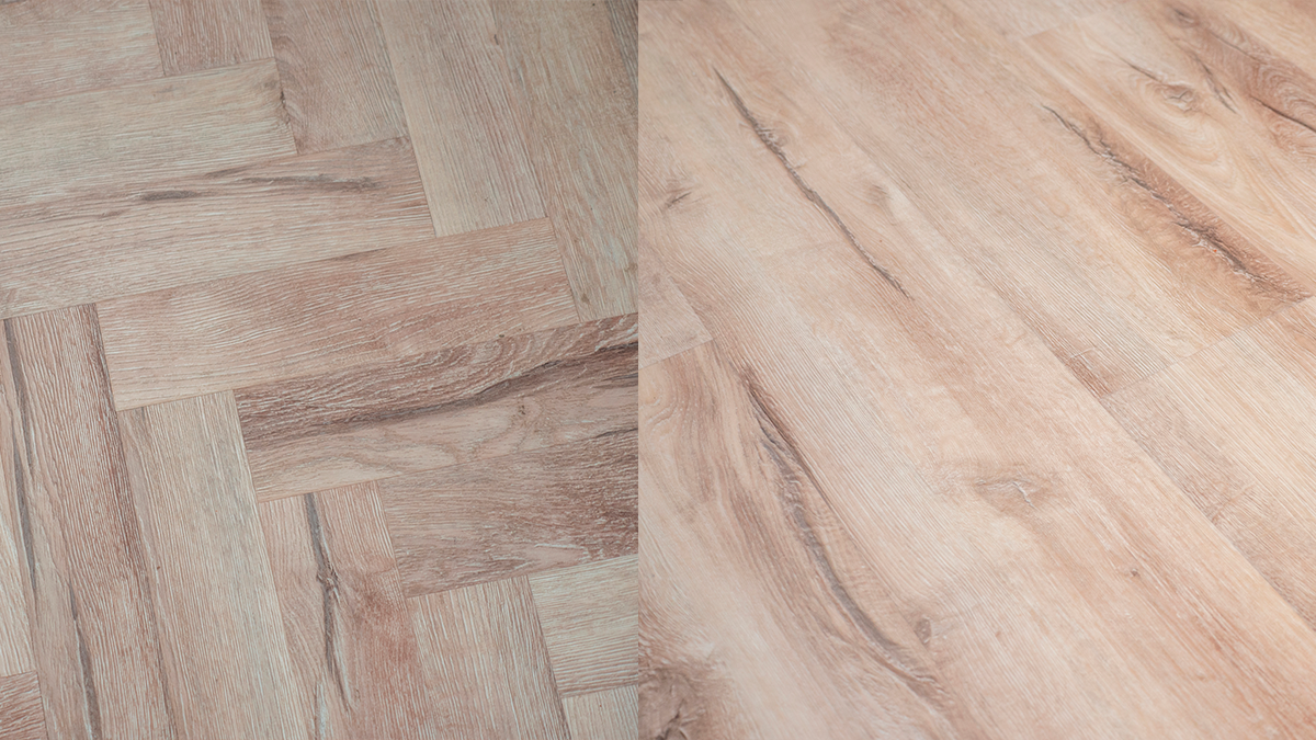 В проекте напольное покрытие уложено ёлочкой, также применили прямую и диагональную раскладку плитки 