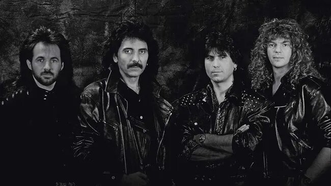 Black Sabbath в сентябре 1989 года:  Тони Мартин, Тони Айомми, Кози Пауэлл, Нил Мюррей