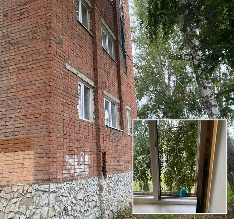 15-летняя воспитанница детского дома пыталась спуститься из окна третьего этажа на пледе. Фото: СУ СК по РБ