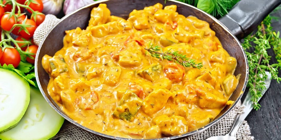 Кабачки в сметане с чесноком