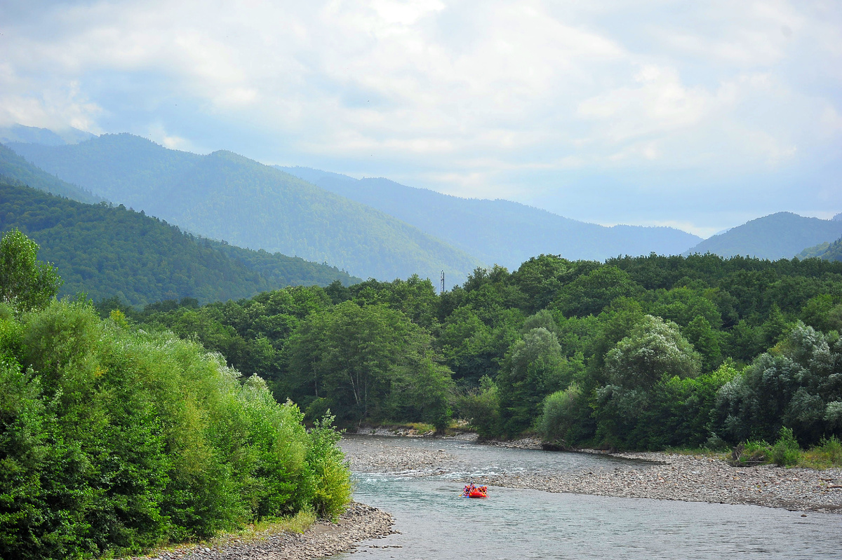 Река Белая рядом с селом Хамышки