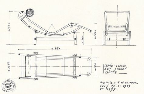 Шезлонг Le Corbusier LC4 