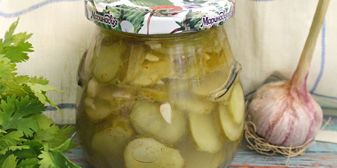 Огурцы кружочками на зиму с горчицей и чесноком