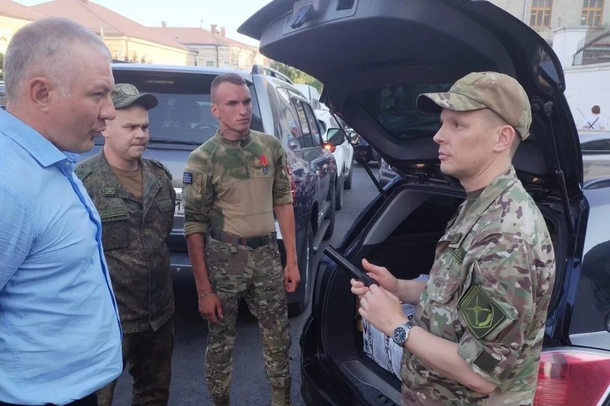    Бойцам 150-й МСД из донского региона передали дульные насадки на АК-12