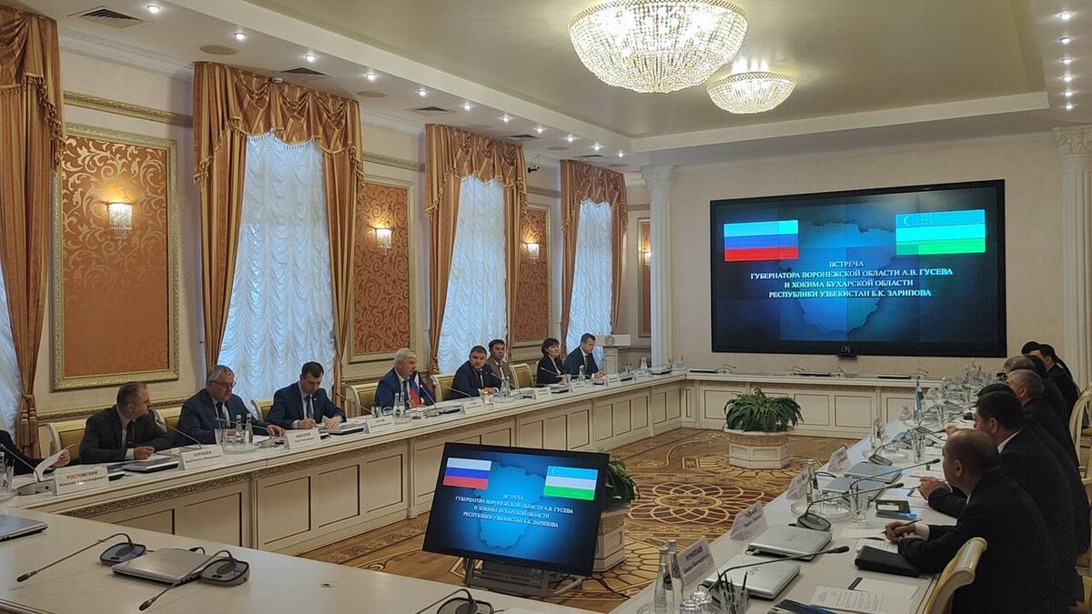    Губернатор Александр Гусев встретился с узбекским хокимом: делегатам понравился Воронеж