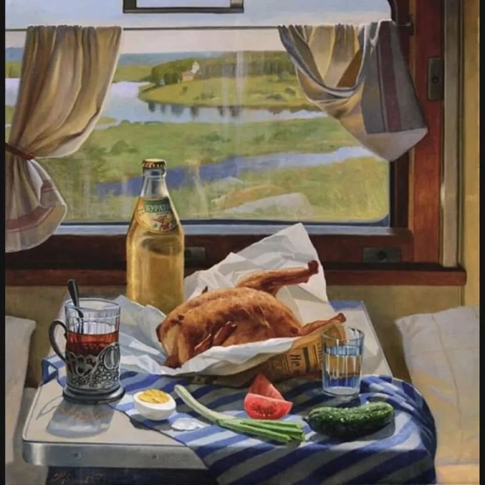 Курочка в поезде)