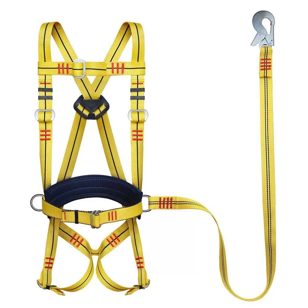 Привязь удерживающе-страховочная УСП 2АЖ (ПП 2АЖ) наплечные и набедренные лямки лента 1,5 м