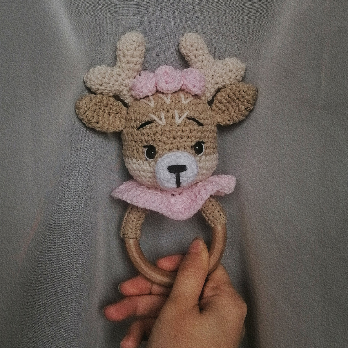 Первая погремушка, выполненная по видео-МК