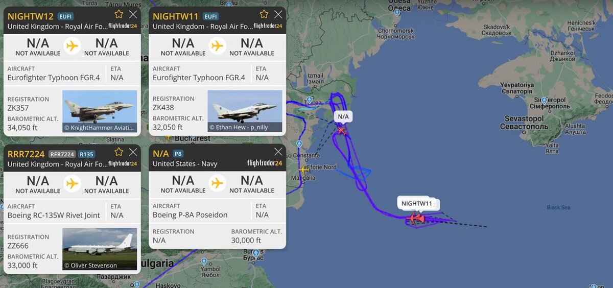    Фото: скриншот сайта Flightradar24