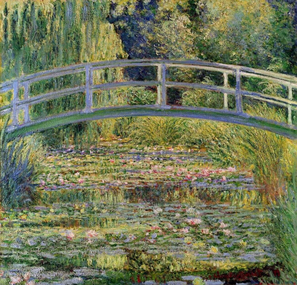 Клод Моне «Пруд с кувшинками (Японский мостик)», 1899 год