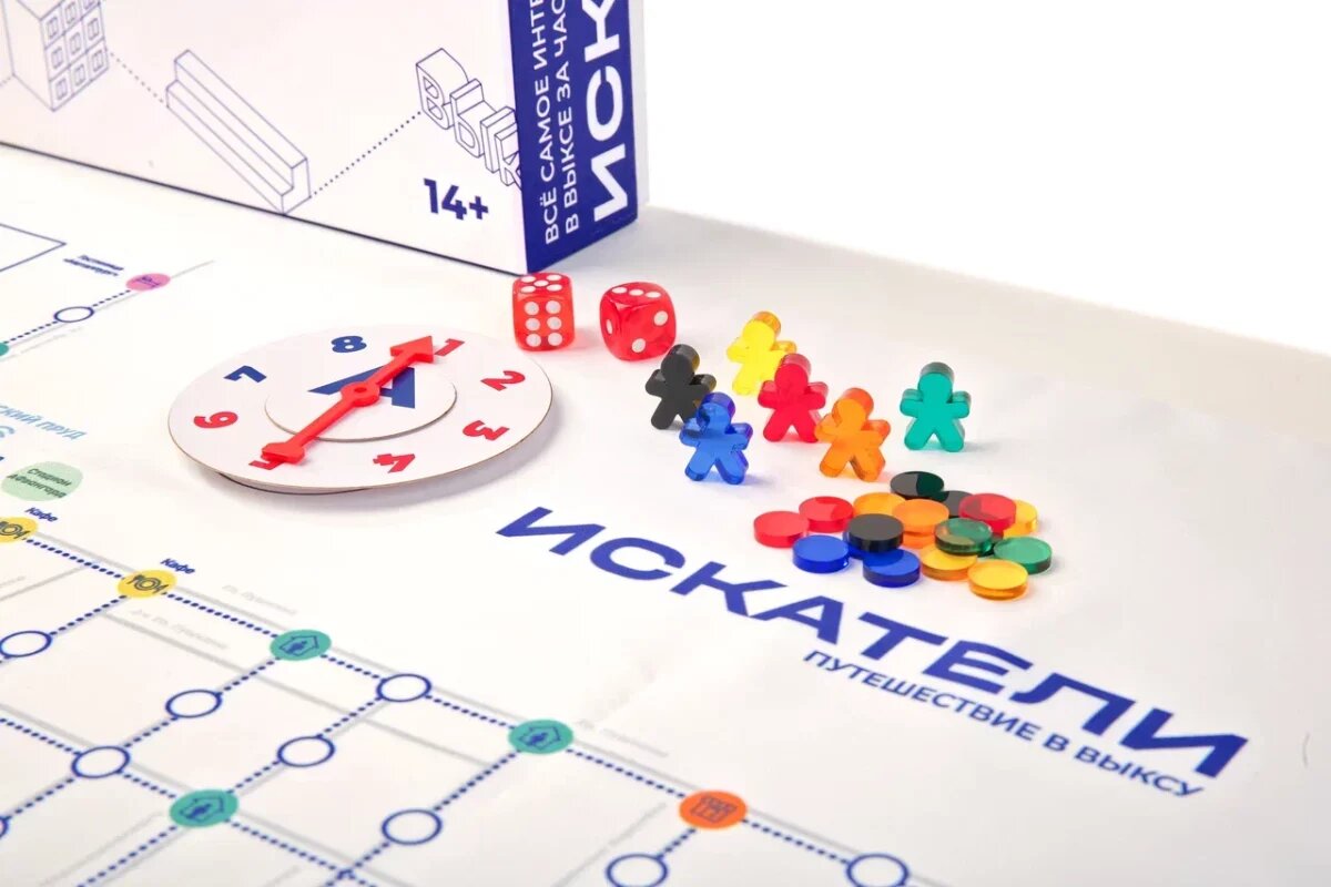    Игровым полем служит реальная карта Выксы на ткани в форме платка