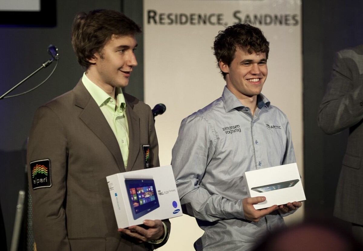 Сергей Карякин и Магнус Карлсен