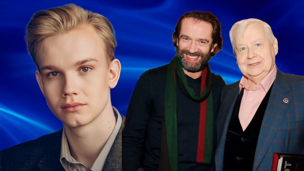 Актер Владислав Миллер, Машков и Табаков. Коллаж. Автор: Елена Д.