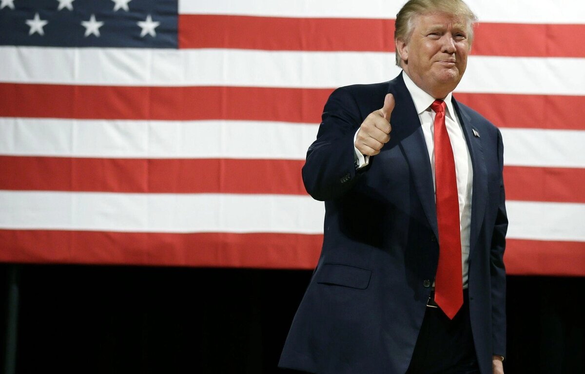 Дональд Трамп на одном из митингов уже в качестве президента