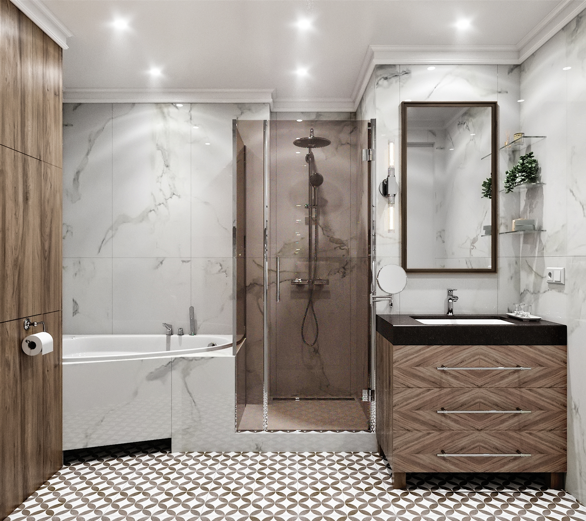 Дизайн-проект Мастер СУ в ЖК "Лобачевский" | Студия Андрея Лобина