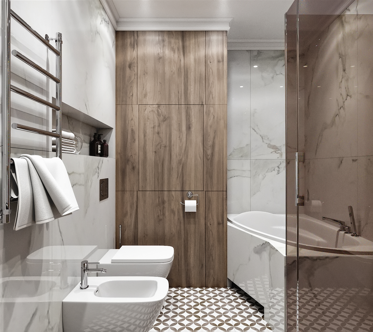 Дизайн-проект Мастер СУ в ЖК "Лобачевский" | Студия Андрея Лобина