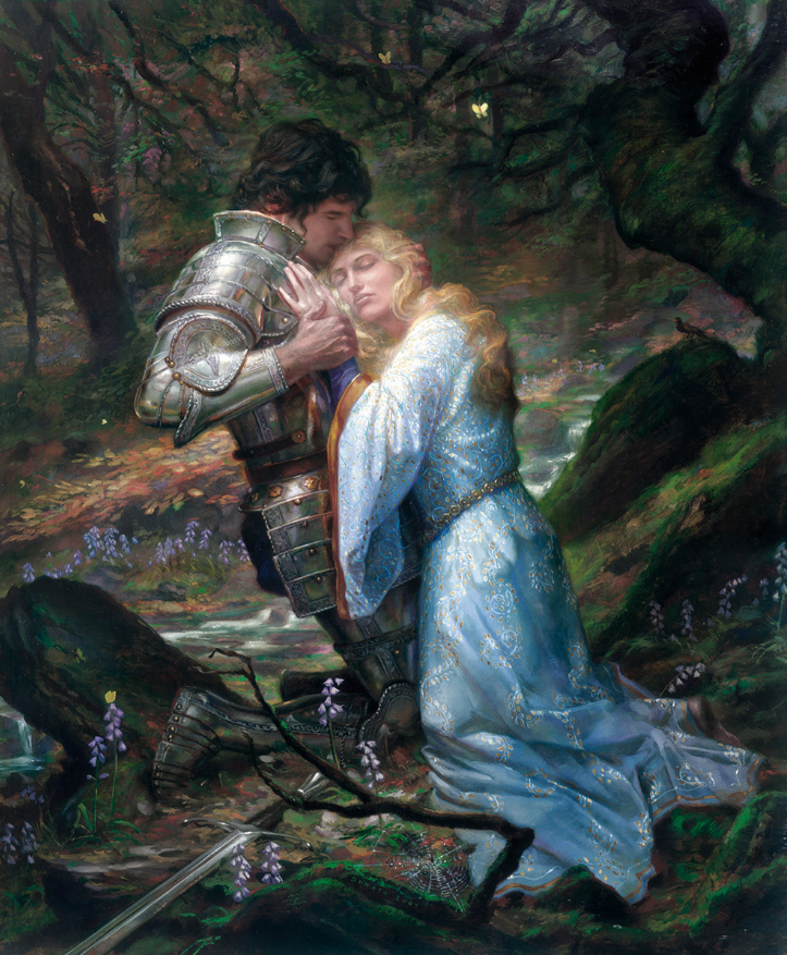 Ланселот и Гвиневра, хужожник Донато Джанкола.