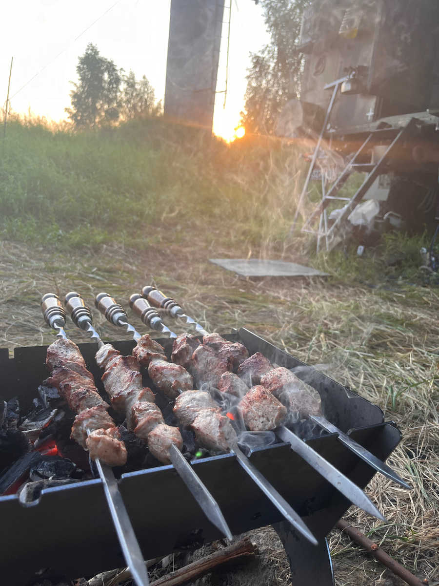 Красивый и сочно вкусный получился шашлычок 😋