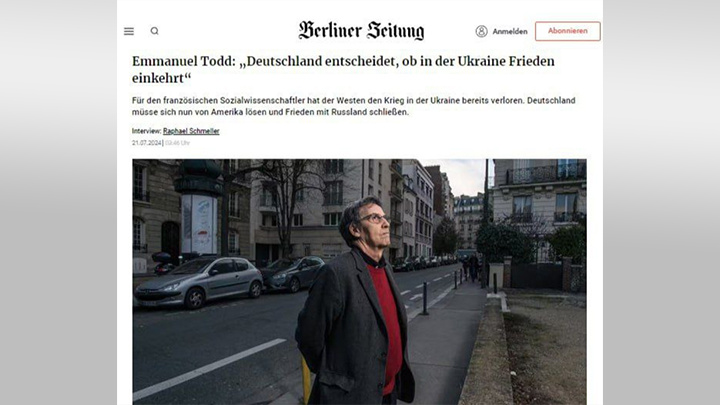  ЗАПАД НЕ МОЖЕТ ПОМОЧЬ УКРАИНЕ. СКРИН С САЙТА BERLINER ZEITUNG