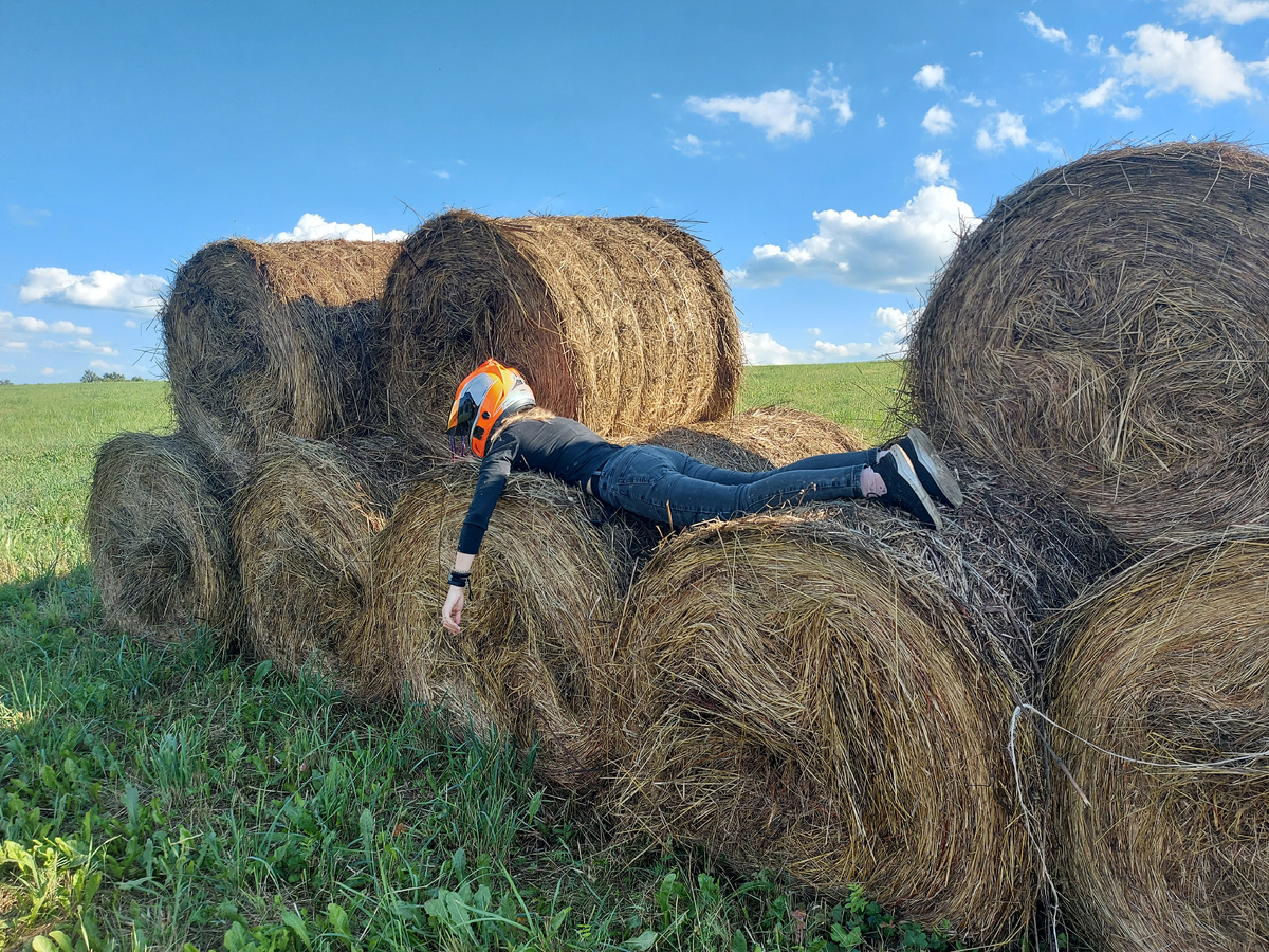 Это я поехала покататься и устала 😁