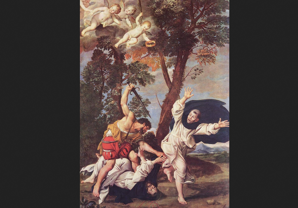 Доменикино. "Мученичество Святого Петра Веронского". Ок. 1620.