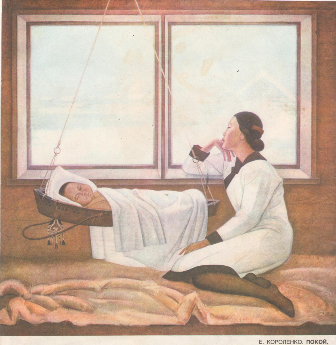 Рождение ребенка всегда событие невероятное! Женщина-мать широко представлена в живописи соцреализма художниками самых разных национальностей. Мне интересна тема материнства, если можно увидеть этнические традиции по уходу и воспитанию ребенка. 