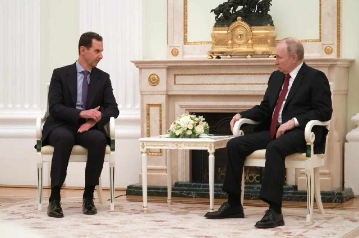    Путин и Асад обсудили ситуацию с Сирией и не затрагивали тему Украины