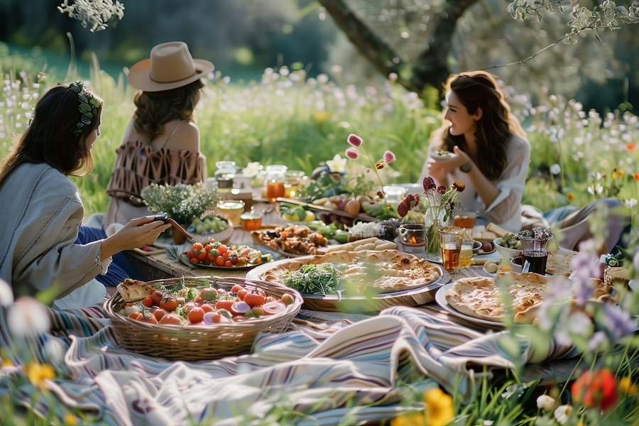 Иллюстрация пикника 