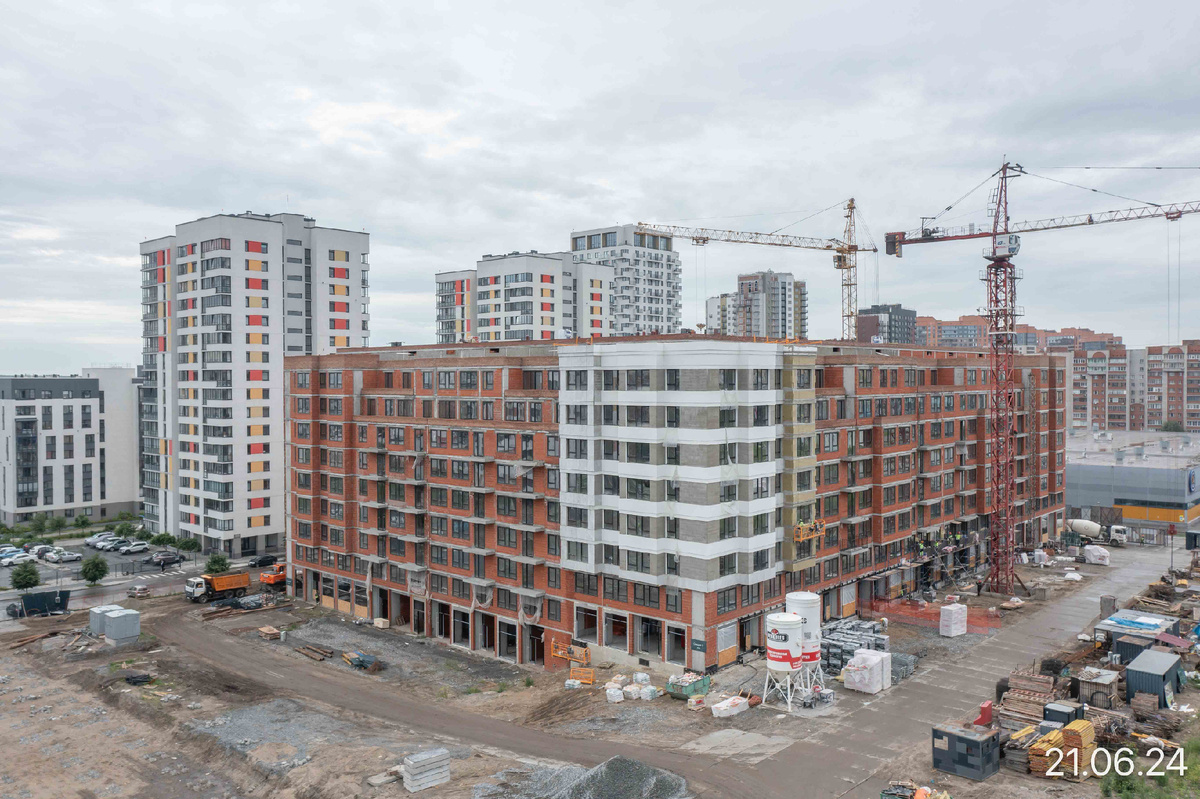 Ход строительства дома №49 в ЖК «Европейский Берег» в Новосибирске