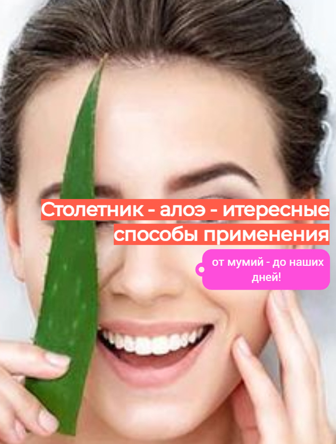 Столетник - и от ран, и для кожи, и для зубов, и для желудка! 