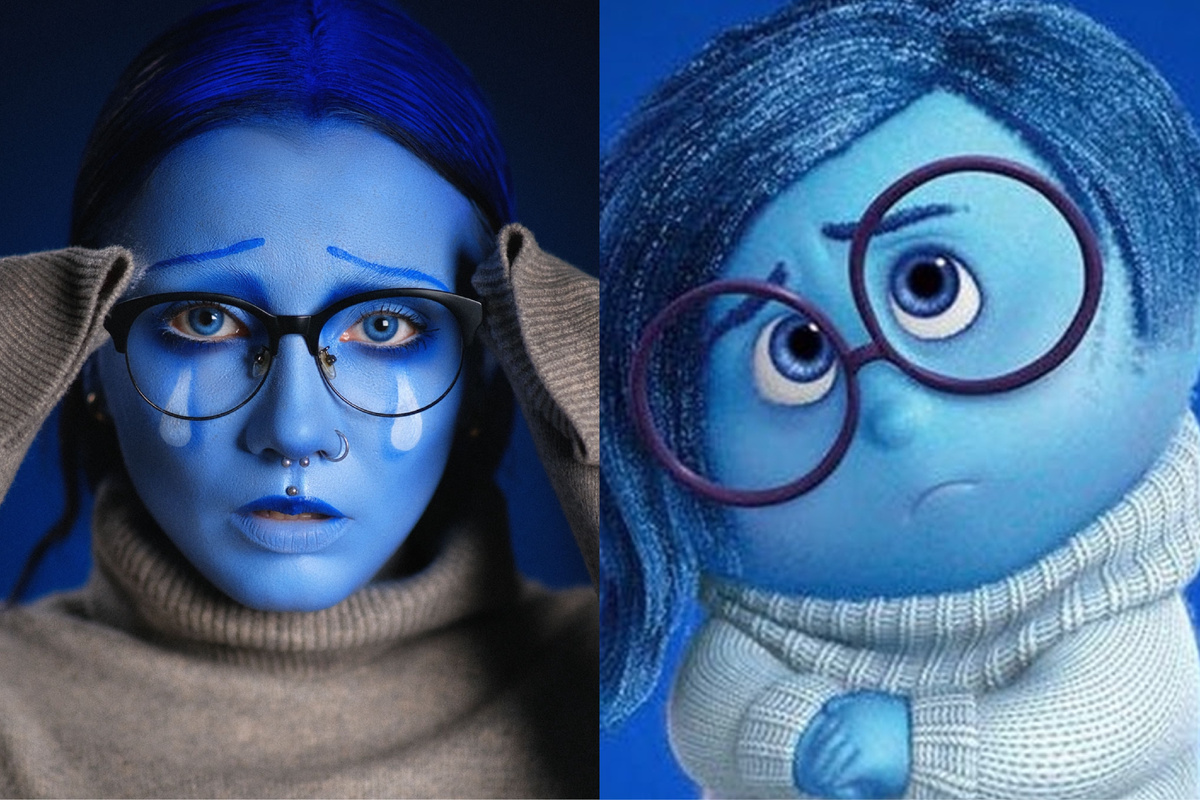 Косплей на печаль из «Головоломки»