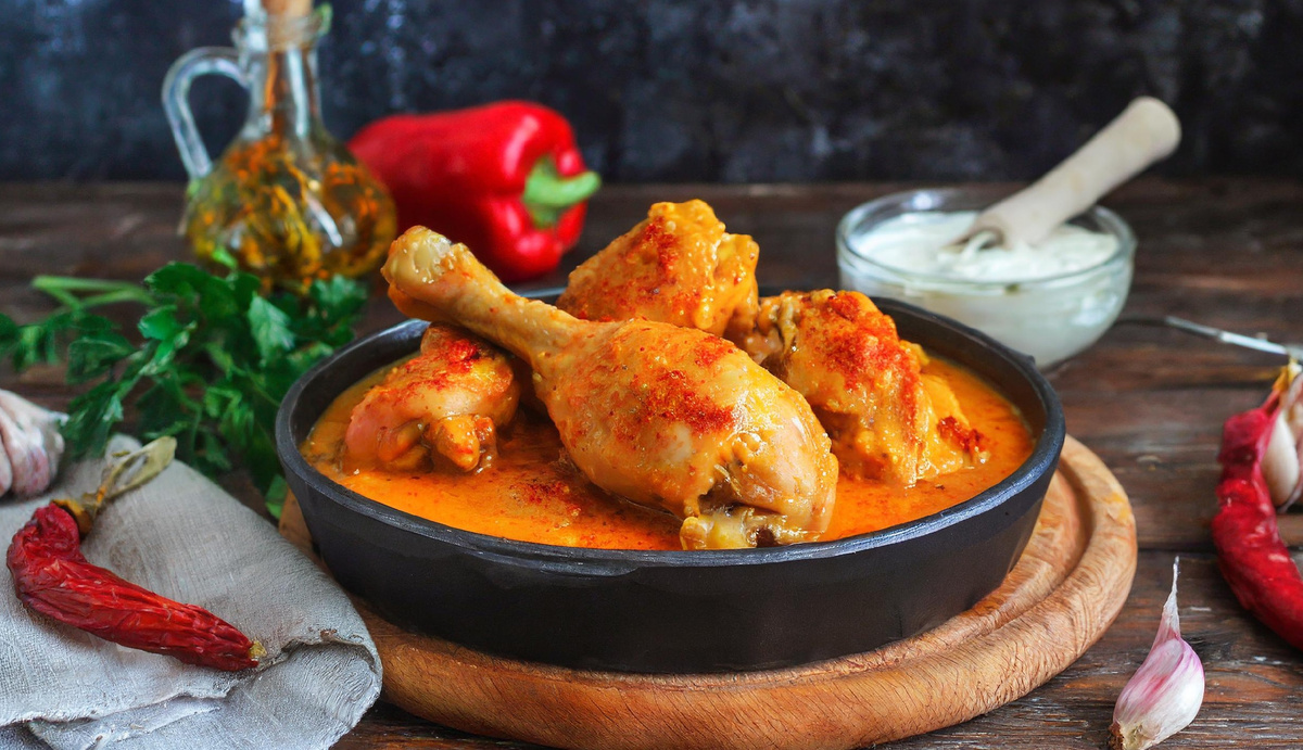 Kuře na paprice (Курица на парике)