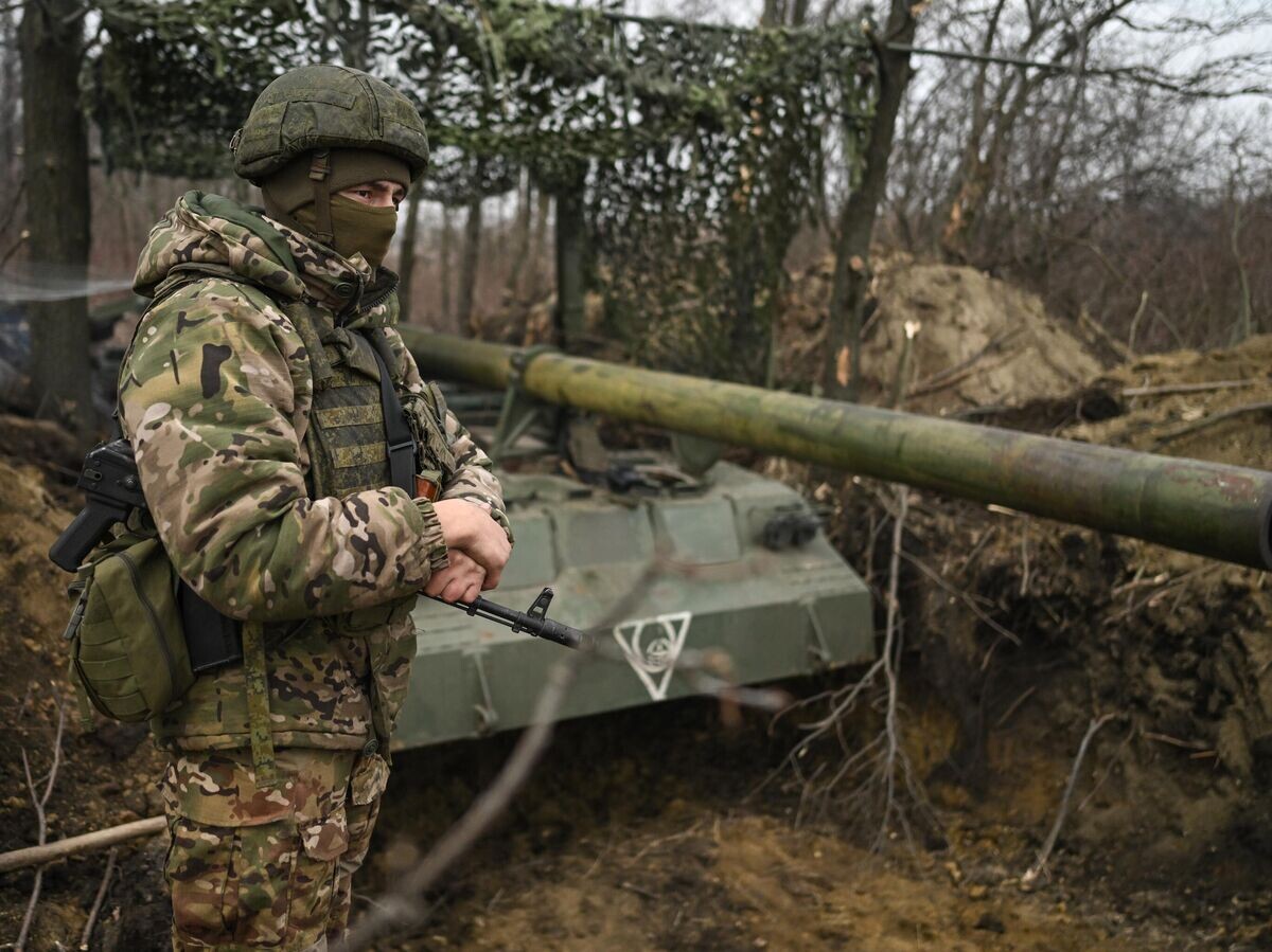    Российские военные в зоне спецоперации© РИА Новости / Станислав Красильников