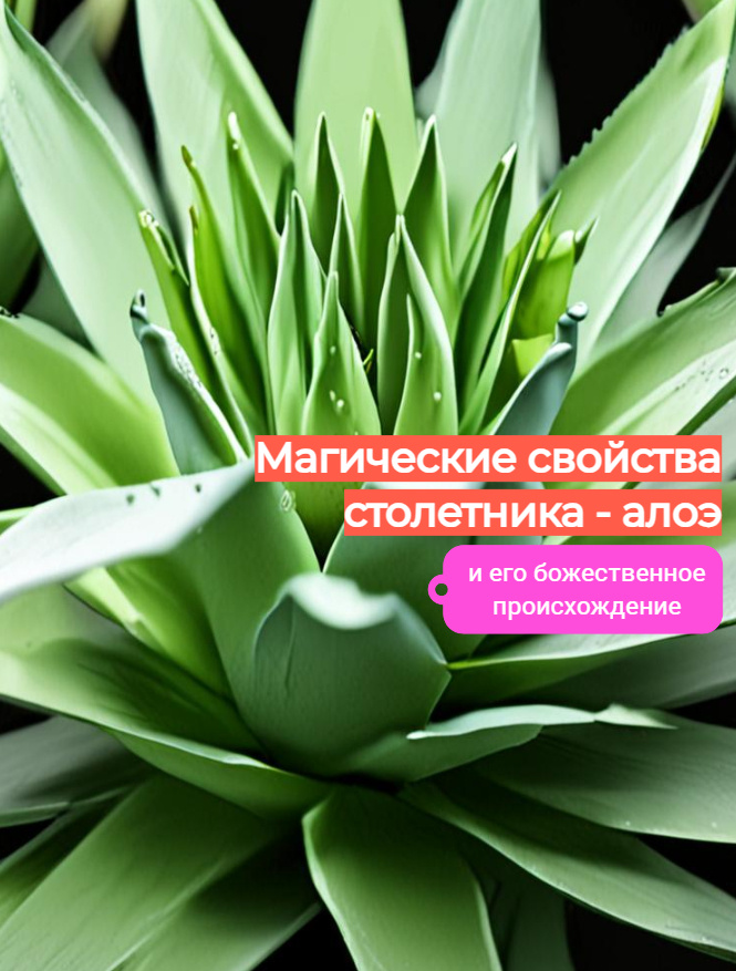 Божественное происхождение алоэ - может быть поэтому это такое сильное магическое растение?!