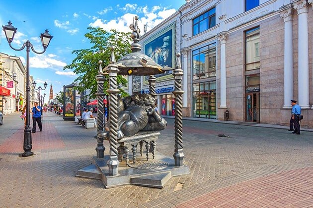 Памятник коту Казанскому ул. Баумана г. Казань (фото из интернета)