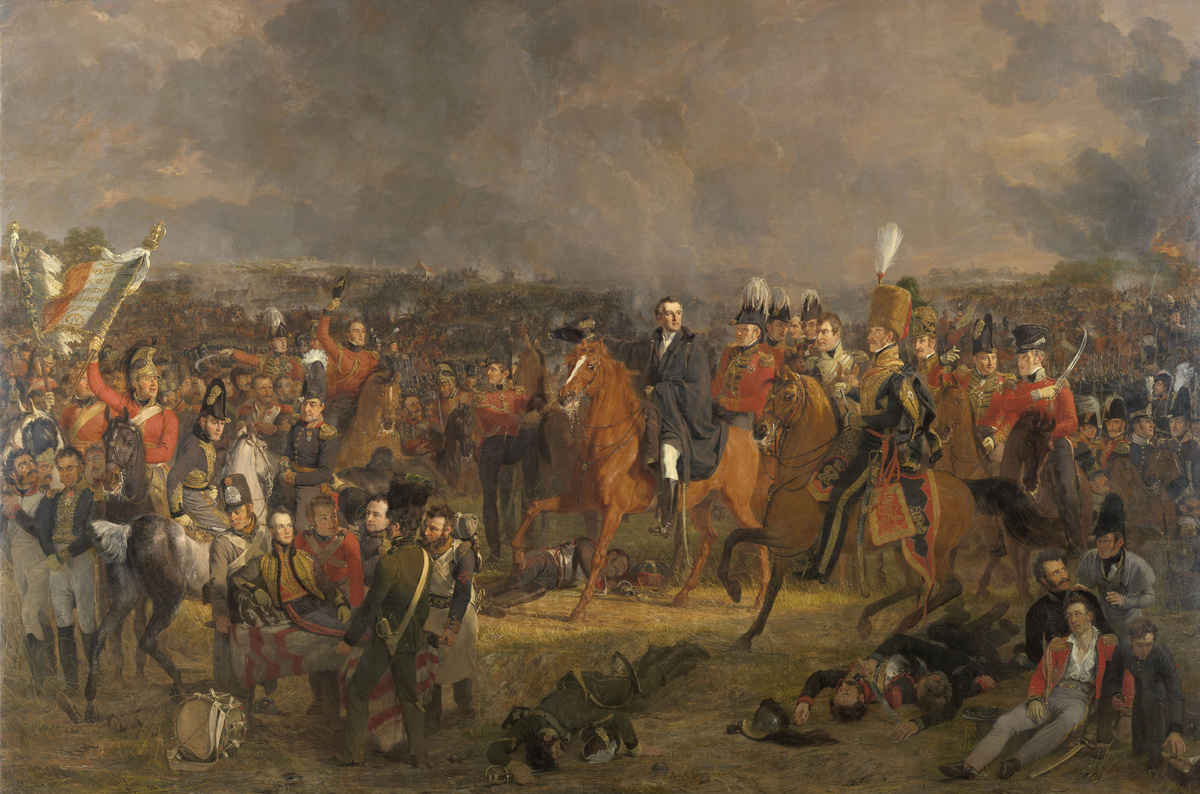 "Сражение при Ватерлоо" 1824 г.