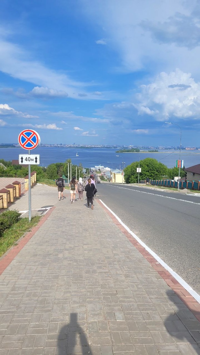 Дорога к паромной переправе в Верхнем Услоне