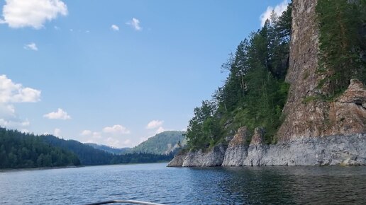 На катере по Красноярскому морю