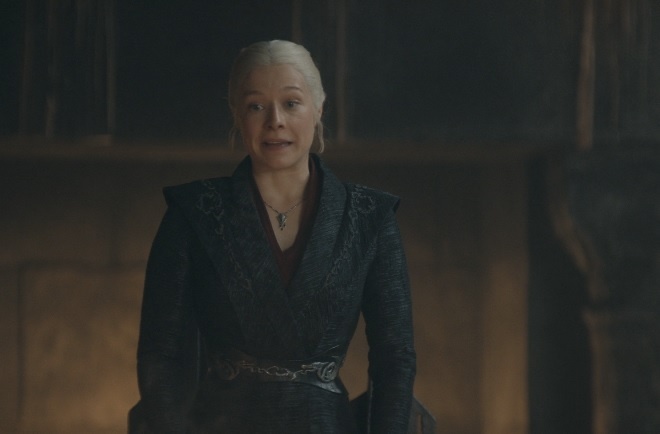 Отдельная тема – это актерская игра Эммы Д’Арси во время этого монолога. Ну какая она королева...