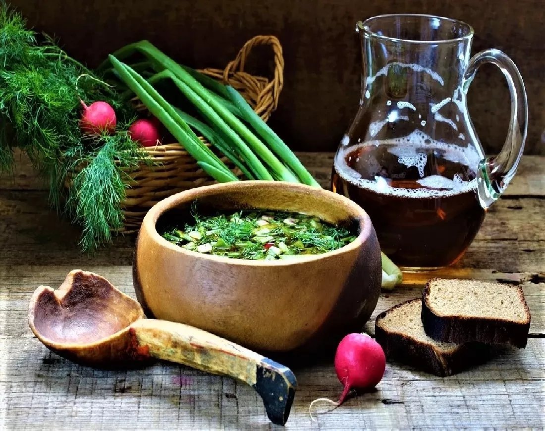 Окрошка. Летний суп окрошка. 